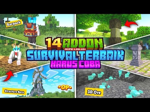 14 Best & Cool MCPE 1.26+ ADDONs For Survival You Must Try【 MCPE Indonesia 】