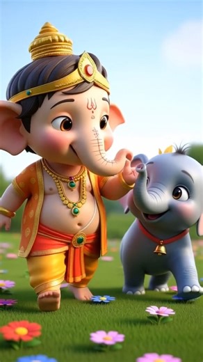 cute ganesh ji # ghar me padharo song 🙏 status # shorts video #