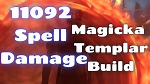 11092 Spell Damage Magicka Templar Build ESO 2 button Static rotation