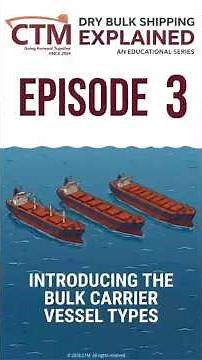 Dry Bulk Shipping Explained Ep 3 The Bulk Carrier Types