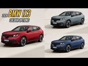 2026 BMW iX3 50 xDrive: Every Color Option | AUTOBICS