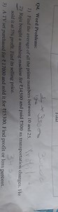 Q4. Word Problems:1) Find the average of all the prime numbers... | Filo
