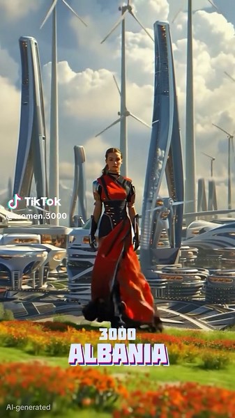 ✨This remarkable woman embodies the national spirit of Albania, carrying the beauty of traditions and the# strength of her people into the future 🇦🇱✨ #Women3000 #Albania #Futuristic #Tradition #WomenEmpowerment #CulturalHeritage #FutureVision #Inspiration #StrongWomen