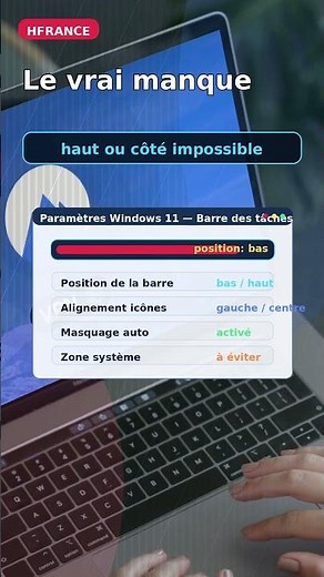 Windows 11 : la barre des tâches va enfin bouger ?