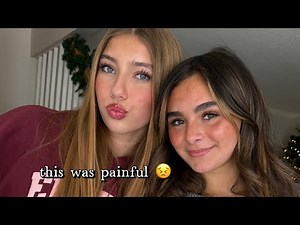 getting our ears pierced! It hurt!😩 part 1