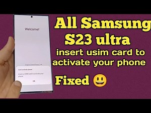 how to fix insert usim card to activate your phone s23 ultra ® | all Samsung fix