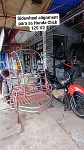 Sidewheel alignment para sa Honda Click 125 V2. #orlysidecartv #sidecar #fbreels #fbreelsvideo #fbreelsviral #sidecaralignment #sidewheelalignment | Orly Sidecar Tv
