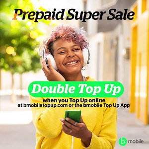 Get On and get Double Top Up online when you Top Up $30 or more. Use bmobiletopup.com or use the bmobile Top Up App and get 2X your credit. Offer available 16th and 17th March, 2021. #bmobile #getontobmobile #onlinetopup | bmobile