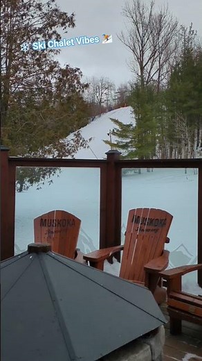Ski Chalet Views - Snow Valley Resort - 'Slow TV Snacks' ⛷️❄️ #Ski #Snowboard #Barrie #Chalet