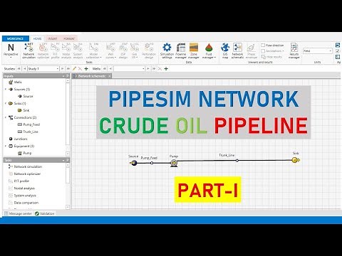 Pipesim Network 1: Crude Oil Pipeline, Part 1