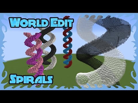 How to make a Spiral with World Edit | Minecraft world edit tutorial