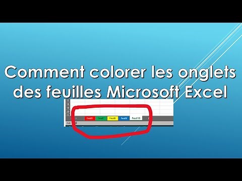 comment modifier la couleur d'un onglet feuille de Microsoft Excel | تغيير لون ورقة العمل في الإكسيل