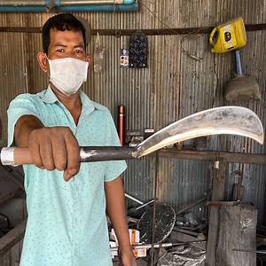 18K views · 804 reactions | How to make Cambodian most popular long knife from high carbon steel | METAL WORKS | Facebook