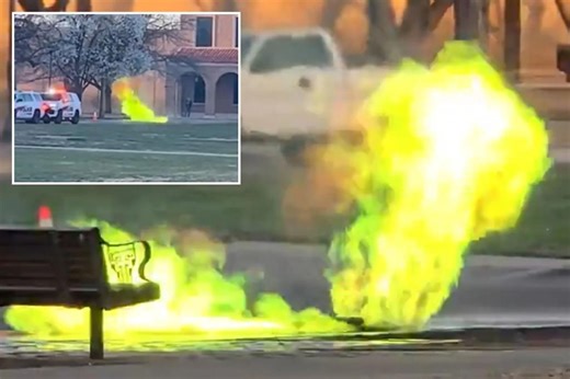 Texas Tech forced to cancel classes days before spring break as neon green manhole explosions knock out campus power