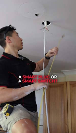 Smart plug or smart switch, which is better? Here’s the deal 👇 Smart plugs are bulky and take up outlet space, while smart switches sit neatly behind the wall, just like a normal light switch, but way smarter. Thinking about upgrading your home lighting? 📞 Call 0420 402 402 and let’s get your home smart the right way. #SmartHome #HomeAutomation #SydneyElectrician #SmartSwitch #SparkyLife | The Local Plug
