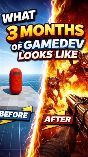 3 Months, 1 Developer, Completely Different Game #gamedev #indiedev #shorts