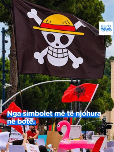 Çfarë tregon flamuri i ri në protestat e Tiranës? One Piece shpjegim