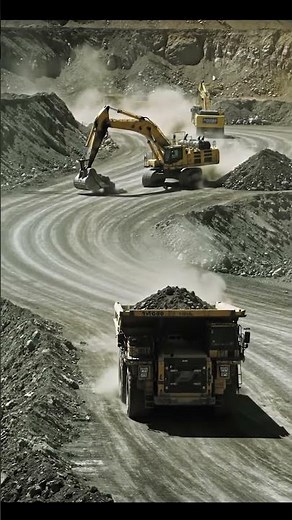 Massive Mining Machines in Action: Excavators & Dump Trucks Moving Earth! 🚚🚧