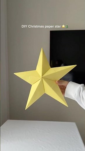 Festive DIY: 3D Paper Star Tutorial 🌟 Perfect for Christmas!
