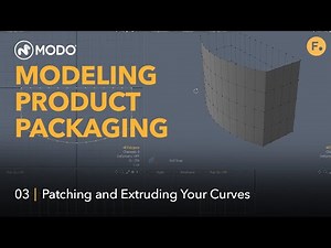 Modeling Product Packaging in Modo | How to Patch and Extrude Curves
