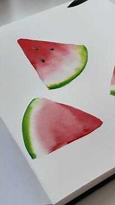 Super simple watercolour watermelon!