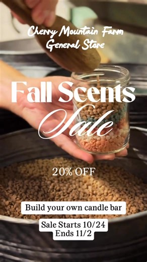 STARTING TOMORROW 🕯️ • • • • • • • • • #shoplocal #NorthCarolina #rutherfordton #generalstore #fallvibes #Discount #specialsale #LimitedStock | Cherry Mountain Farm and General Store