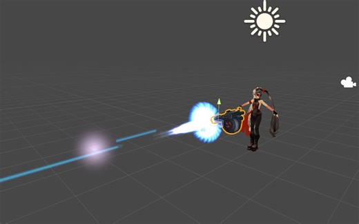 【Vrchat教程】最简单方式实现游戏内开枪设计，教你做哒哒哒冒蓝火的加特林