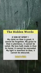 spiritual text quote - the hidden words bahá’u’lláh #21 #quote #quotes #reel | Zyrylmedia