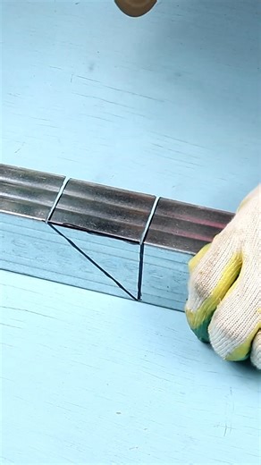 Amazing Angle Grinder Trick! 😱 Square Pipe Cutting Idea", #amazing #angle #tricks #ideas