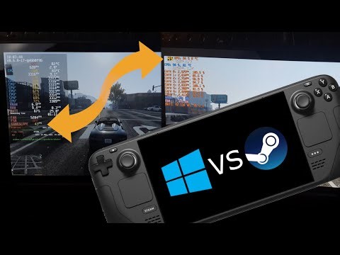 Steam Deck Performance Test: SteamOS vs Windows 11 in GTA V and Online ; optimized graphics settings