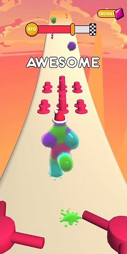Blob Runner 3D:"All levels Gameplay" (Level-370) Complete