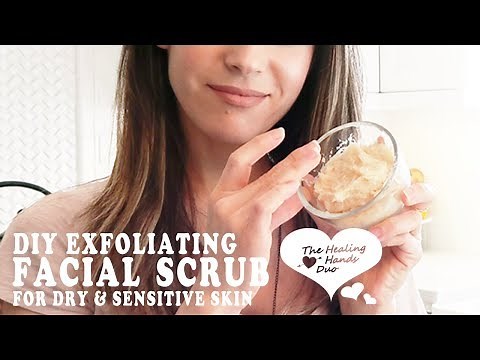 DIY Exfoliating Facial Scrub For Dry & Sensitive Skin l Coconut Oil, Baking Soda & Honey