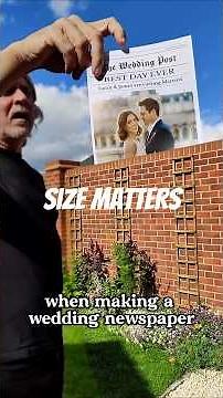 Why your wedding newspaper needs to be TABLOID size 📰✨