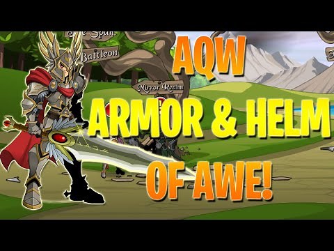 =AQW= How To Get The Armor of Awe & The Helm of Awe!