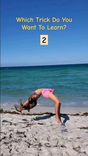 Gymnastic Tricks To Learn On The Beach | How to do a back handspring #tutorial #fitness #gymnastics