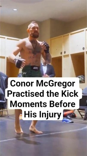 Conor McGregor Practised the Kick Moments Before His Injury #conormcgregor #mcgregor #ufc329 #ufc