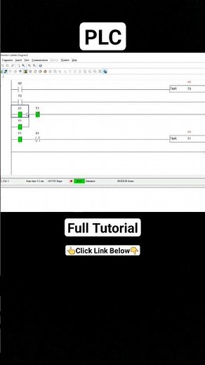 PLC Programming Tutorial using Delta Wplsoft #plc #plcprogramming #shorts