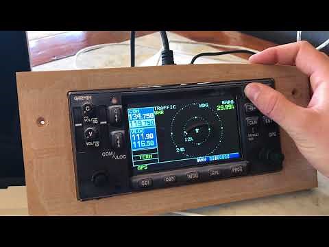 XPLANE Homemade GNS430 DIY Garmin GPS flight simulator