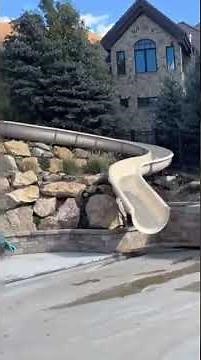 Epic Backyard Pool Slide Build | Pool Construction in Utah | #PoolSlideConstruction #UtahLandscaping