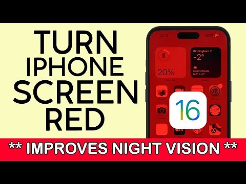 How to Turn Your iPhone Screen Red 2022