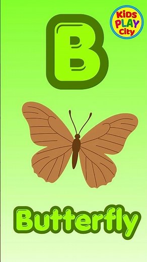 Letter B Song 🔤 B is for Ball Banana Butterfly ⚽🍌🦋 ABC Learning for Kids 🎵 | Kids Play City