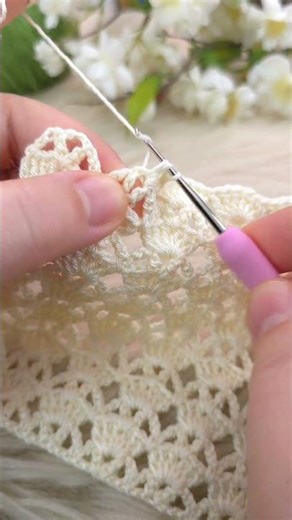 Cream Crochet Baby Blanket – Step by Step Tutorial (Easy & Elegant Pattern) #crochet #knitting