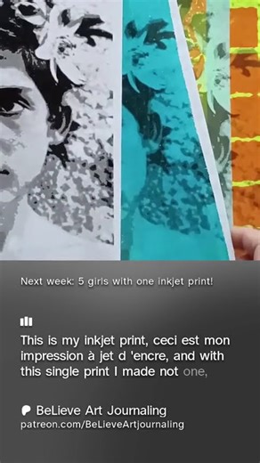 Inkjet print transfer on the Gelli Plate