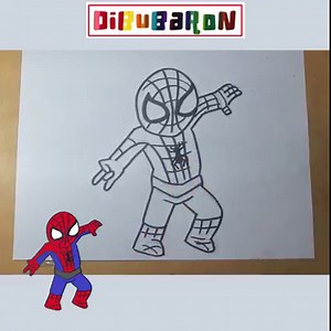 como dibujar al hombre araña | Dibujos faciles | DibuBaron