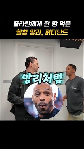 즐라탄에게 한 방 먹은 헬창 앙리, 퍼디난드 #월드컵 #맨유 #아스날