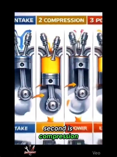 Four Stroke Engine Cycle | How 4 Cylinder Engine Works