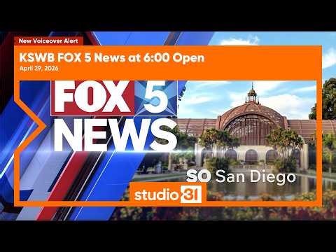 KSWB FOX 5 News at 6:00 Open, 4/29/2026 (New Voiceover)