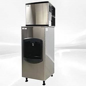 Commercial Ice Maker Hotel Ice Maker with Large Dispenser- 350 lb/per Day NSF Certified HD-130B