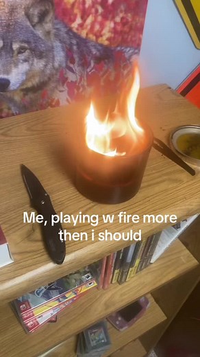 Dramatic Moments with Fire and Spider Webs