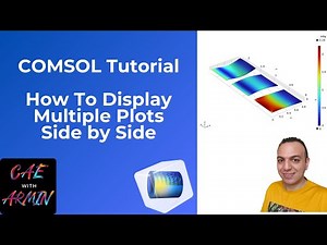 📊 COMSOL Tutorial: Display Multiple Plots Side by Side with One Color Bar